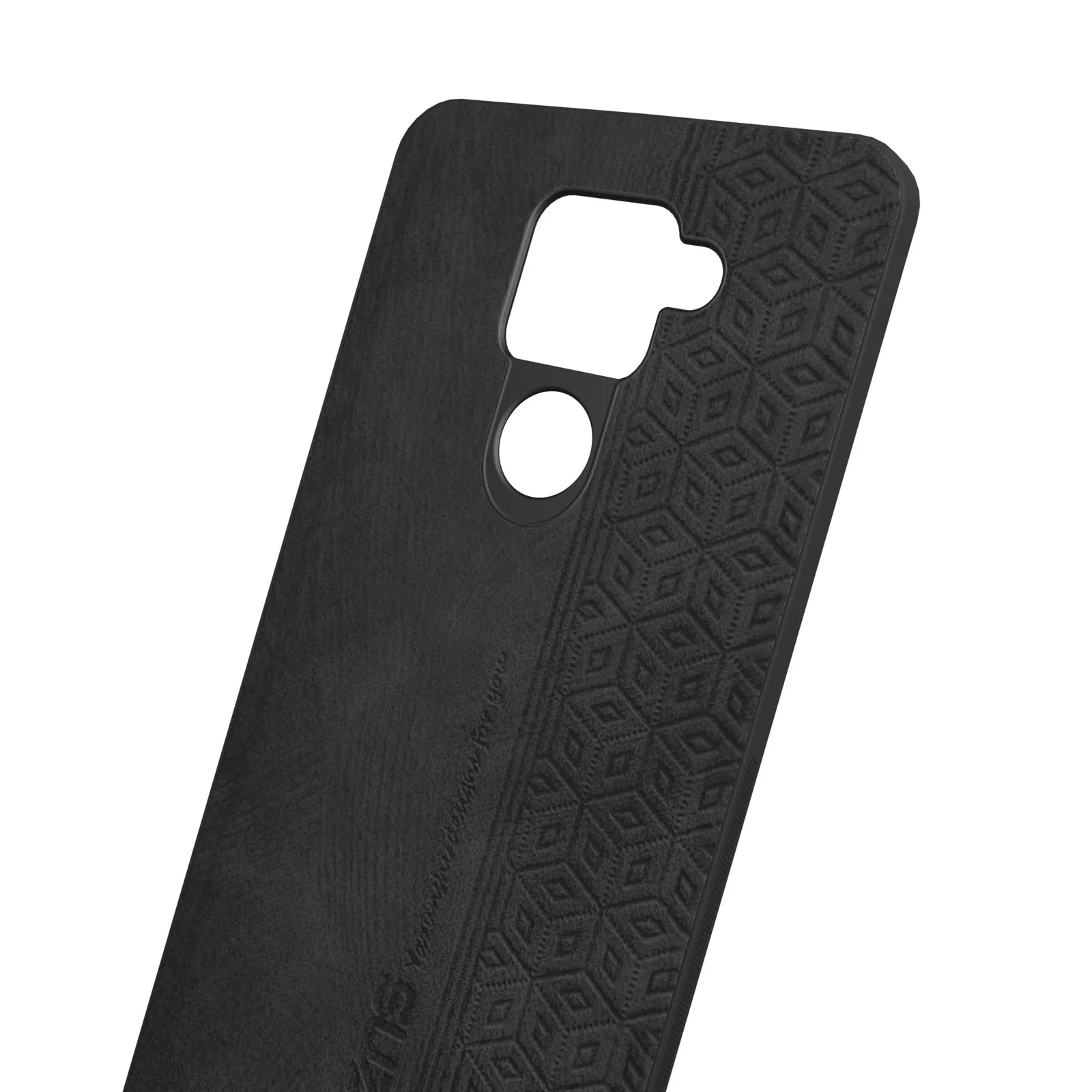 Чехол с узором для Redmi Note 9 — черный
