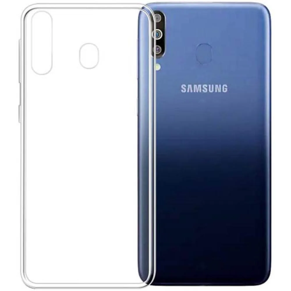 Силиконовый чехол — прозрачный — Samsung Galaxy A60