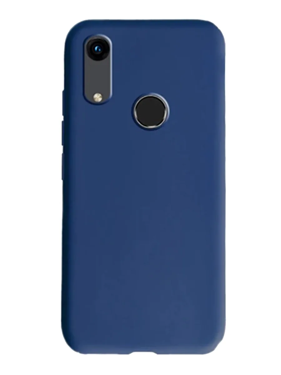 Силиконовый — синий — Honor 8A, Huawei Y6 (2019)