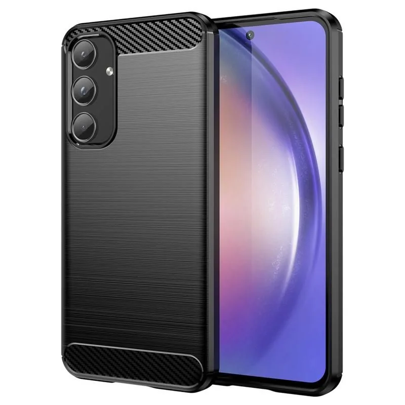 С рисунком под карбон — черный — Samsung Galaxy A55