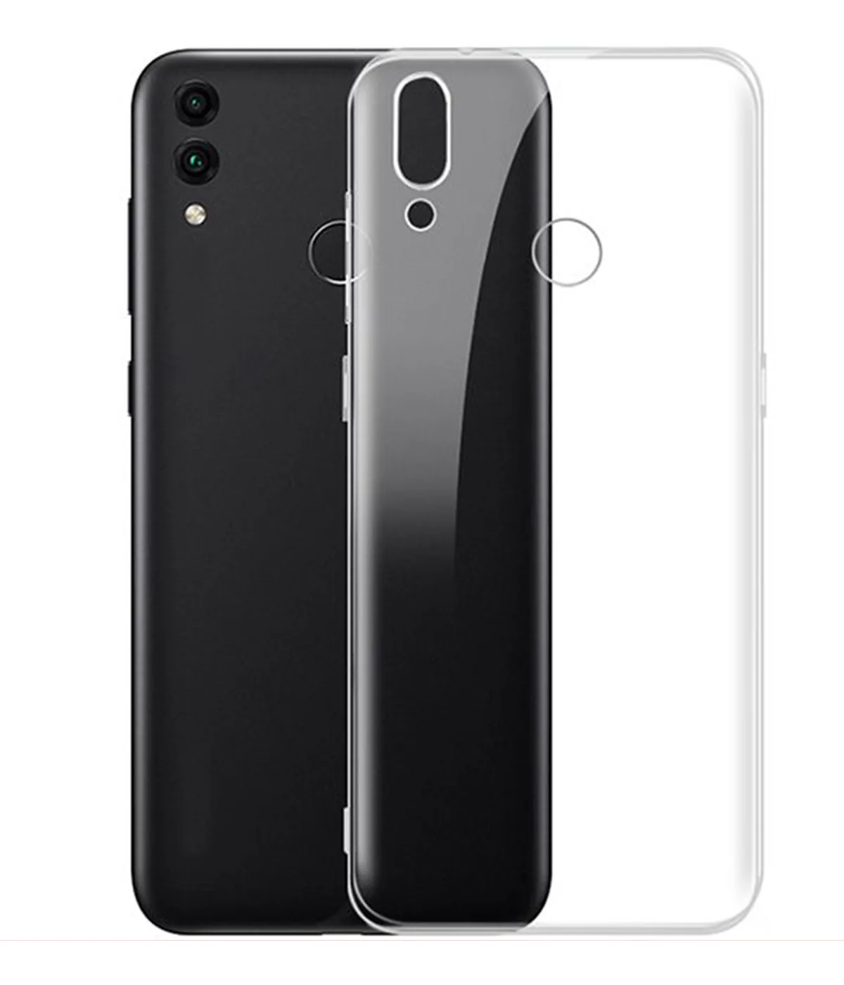 Силиконовый чехол — прозрачный — Honor 8C